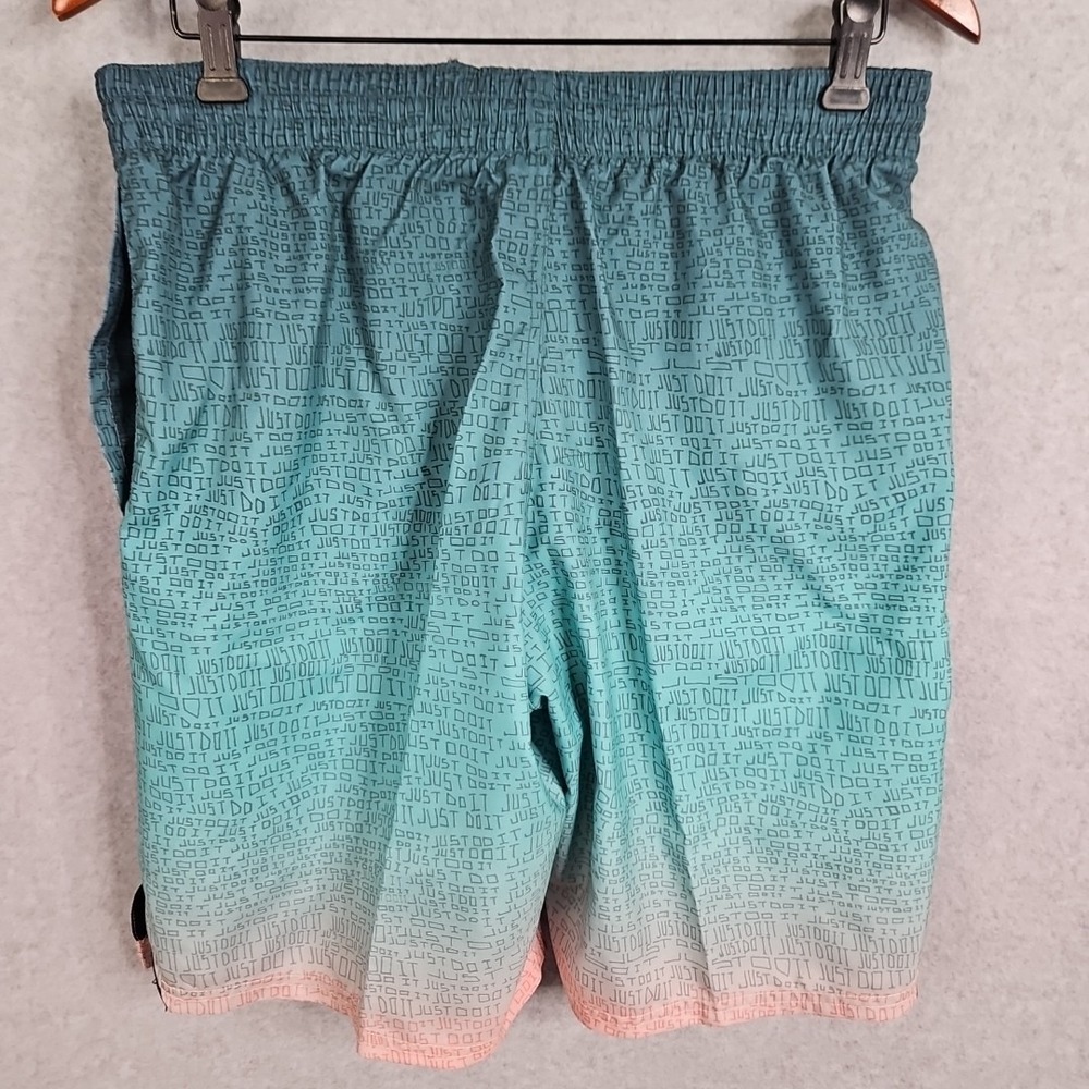 Nike Swim Just Do It Fade 9" Volley Shorts Bleached Coral Men's Size Med New - Picture 7 of 7